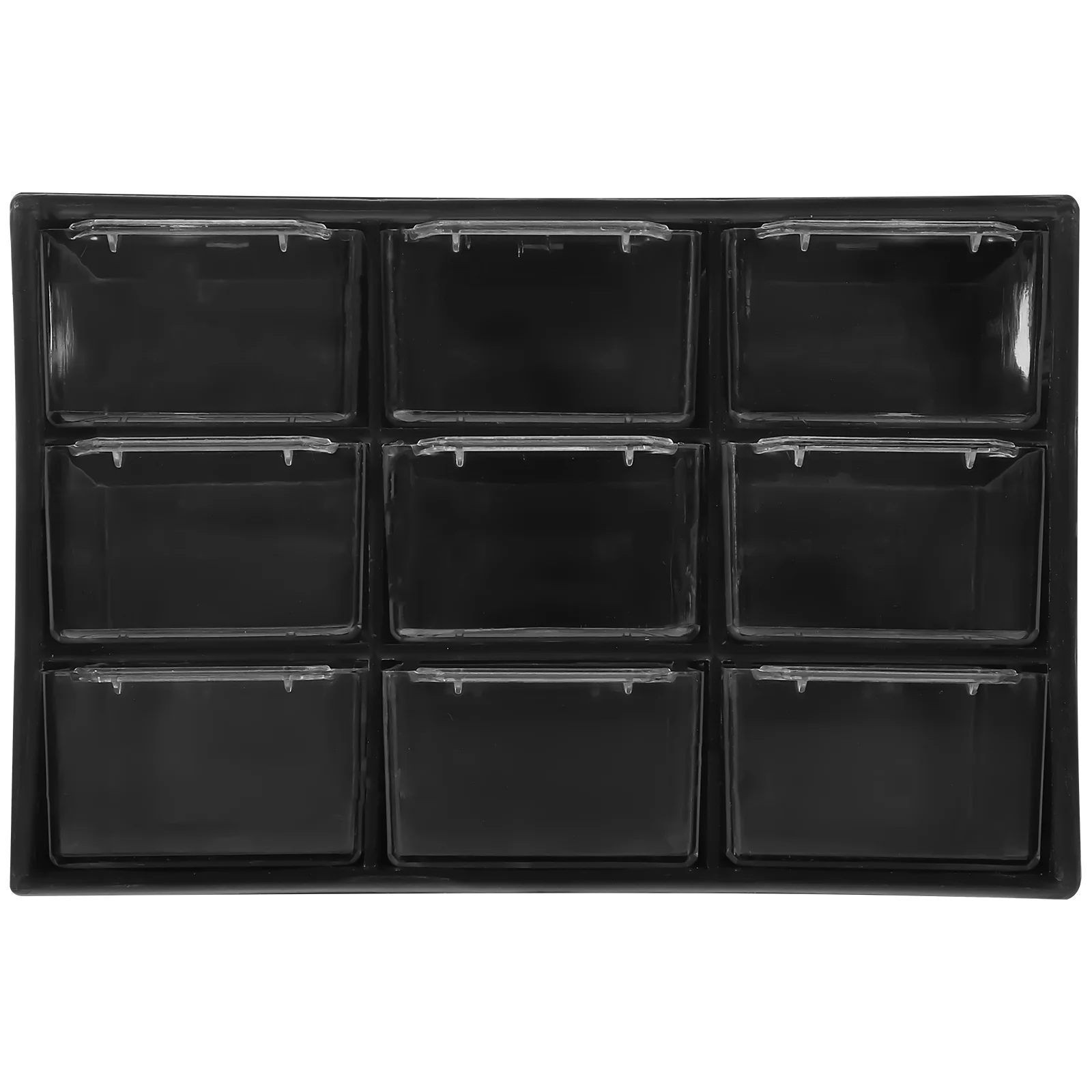

9 Grid Drawer Storage Box Desktop Organizer for Makeup Stationery Small Items Dustproof Desktop Storage Case Office Bedroom