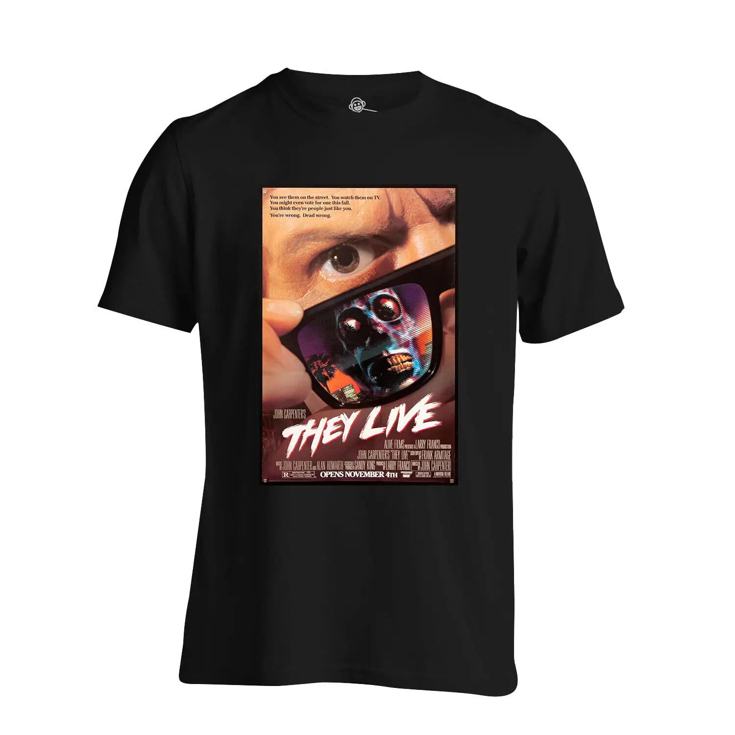 They Live T Shirt Classic Movie Film Poster Print