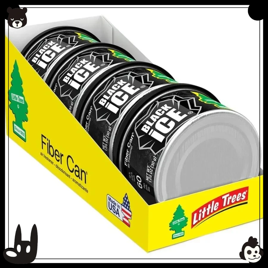 車用芳香剤 |   ファイバーキャンドルは車や家に長続きする香りを提供します |   再生繊維 |   ブラックアイス、4本入り