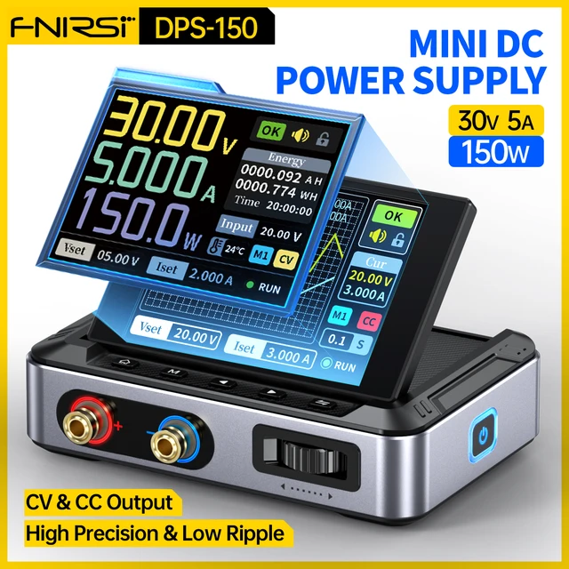 DPS-150 laboratoryjny zasilacz prądu stałego regulowany 30V 5A 150W wyświetlacz cyfrowy Mini przenośny regulator zasilacz impulsowy
