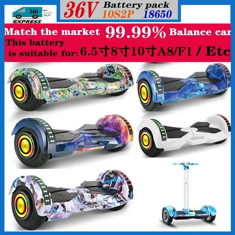 

High-quality Battery 36V 4.4Ah 10s2p Rechargeable Lithium-ion Battery forElectric Self-balancing Scooter,HoverBoard and Unicycle