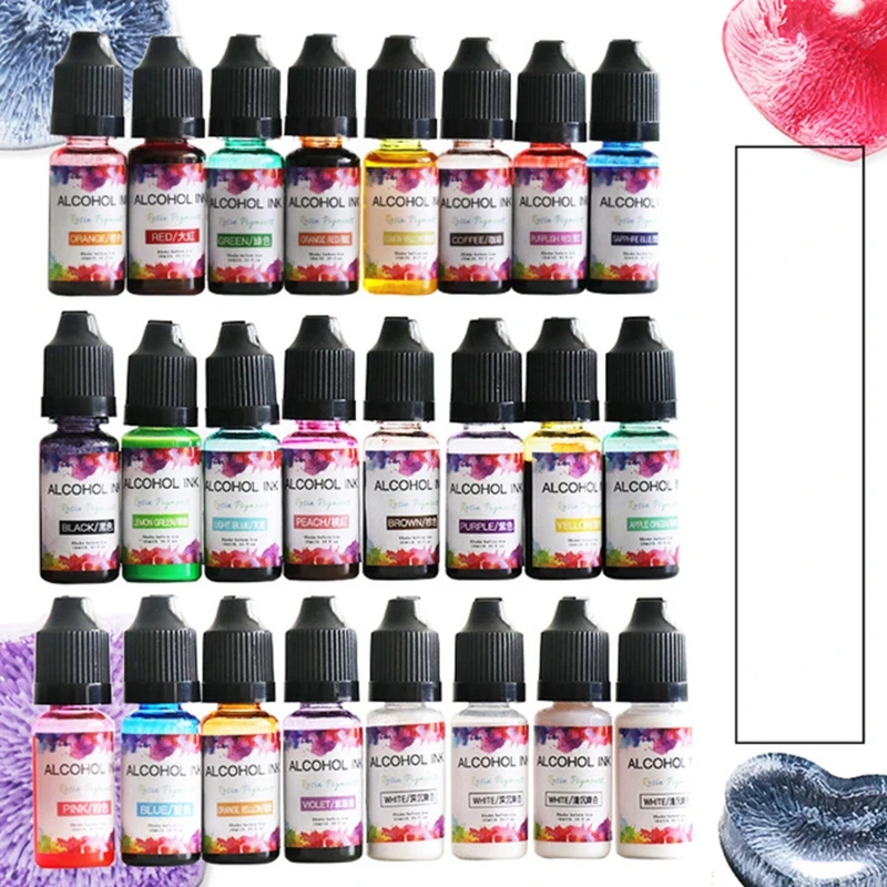 Vibrant Colors Diffusion Pigment Colorant High Concentrated Alcohol-Based Ink Concentrated Epoxy Resin Paint Colour Dye for Y08E