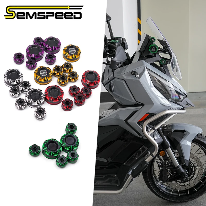 

SEMSPEED Motorcycle CNC Windshield Cap / Bracket Cap‌ For Zontes 368G 2024-2026 Windshield Bracket Cover