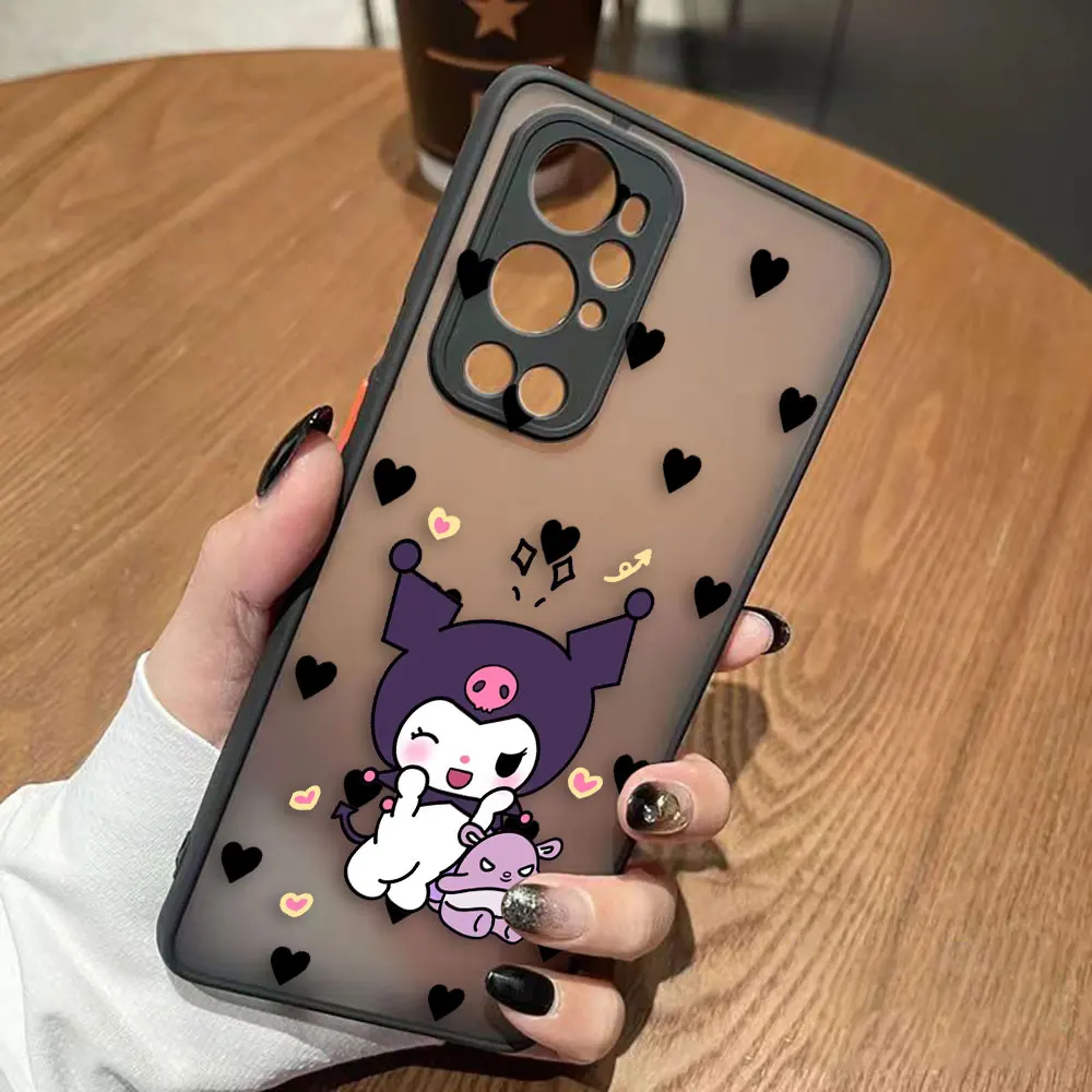 Matte Phone Case for Oneplus 9 8T 8 7 7T 6 5T PRO NORD CE 2 N10 N100 5G Silicone Case Funda Shell Cute Villain K-Kuromi