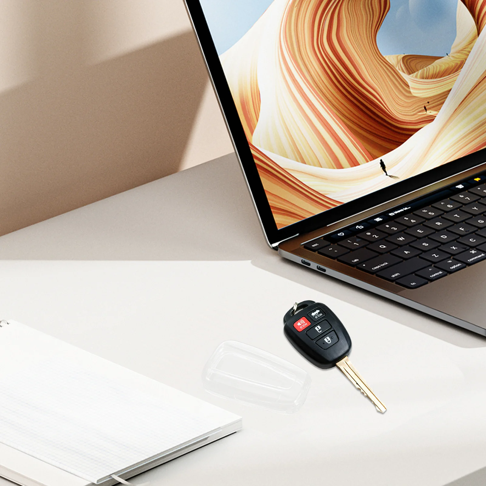 Transparent Cover For Car Key Durable Protective Fit Stylish Design Key Fob Protector Auto Interior Accessory