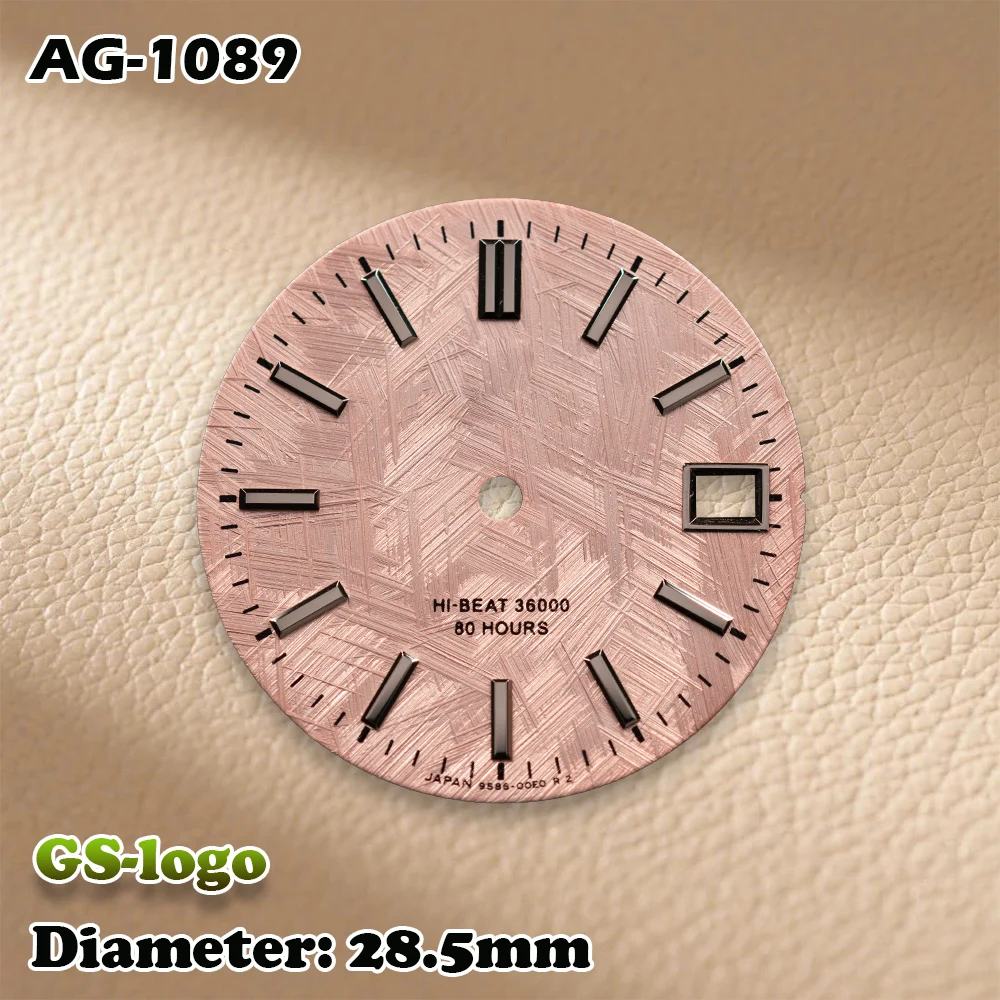 NH35/NH36 Movements GS Logo 28.5mm Weaving patterns Metal Dial Watches for men Watch Modification Accessories