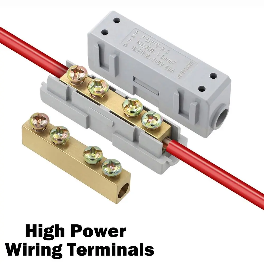 

High Power High Power Splitter Conductor Brass Quick Wire Connector Terminal Blocks Electrical
