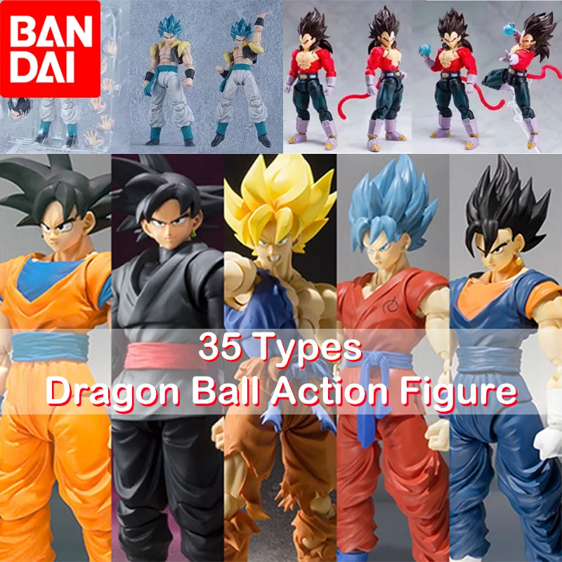 

Bandai 35 types Dragon Ball Action Figure S.H.Figuarts Son Goku Action Figure Model Doll Decoration Christmas Toys Gift