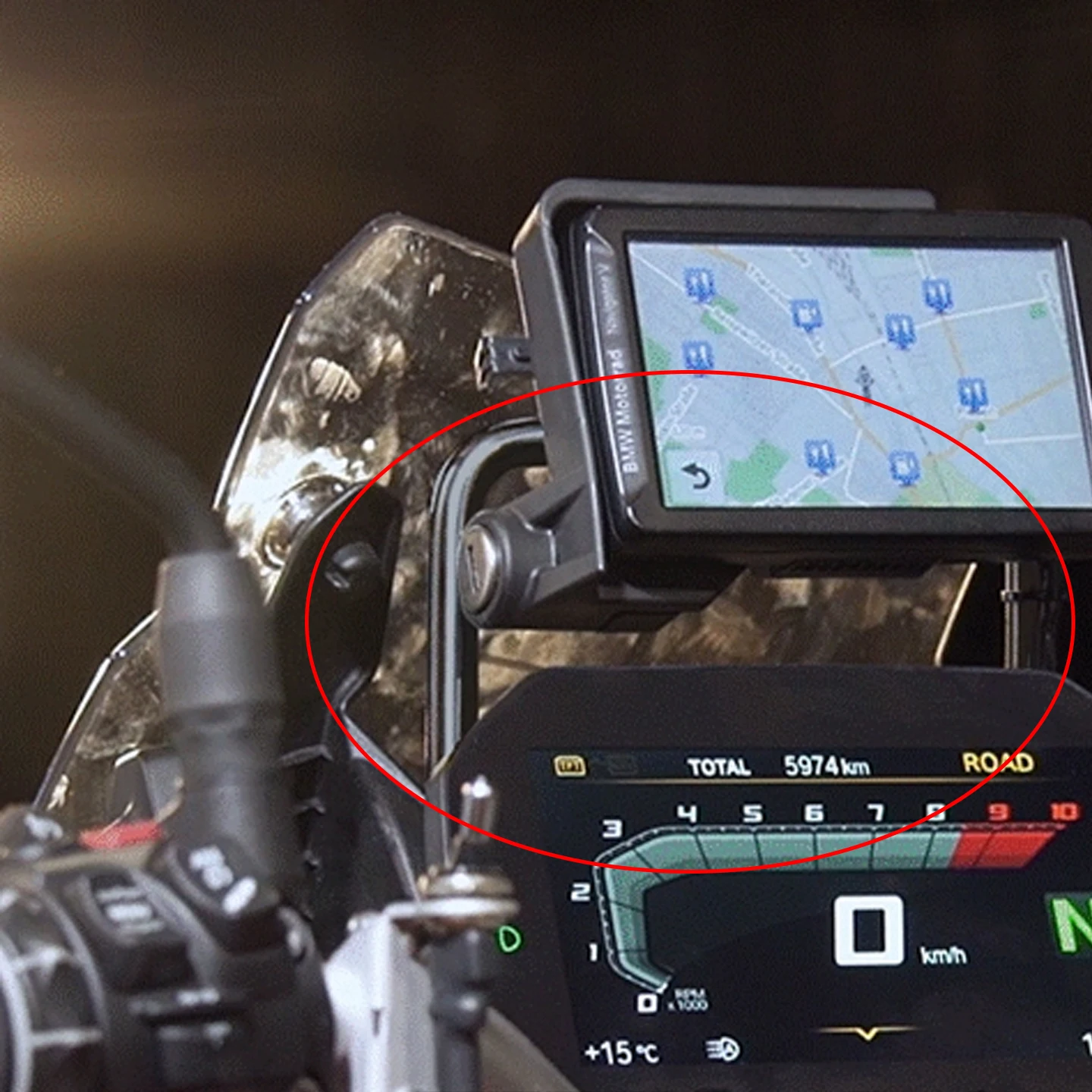 Motorcycle Accessories Mobile Phone Holder GPS Navigation Mount Navigation Bracket For BMW F800GS F 800 GS F 800GS 2025 2026