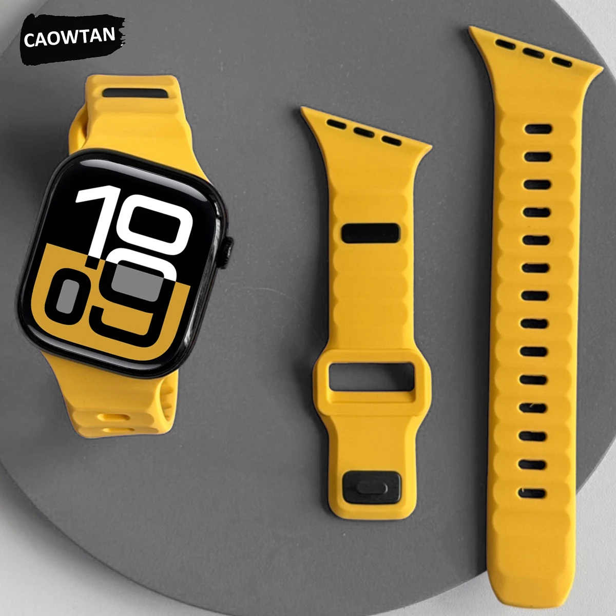 Silikonarmband für Apple Watch Band Ultra 3 2 49mm 40mm 41mm 44mm 45mm 46mm Correa Armband iWatch Series 11 10 9 8 7 6 5 SE