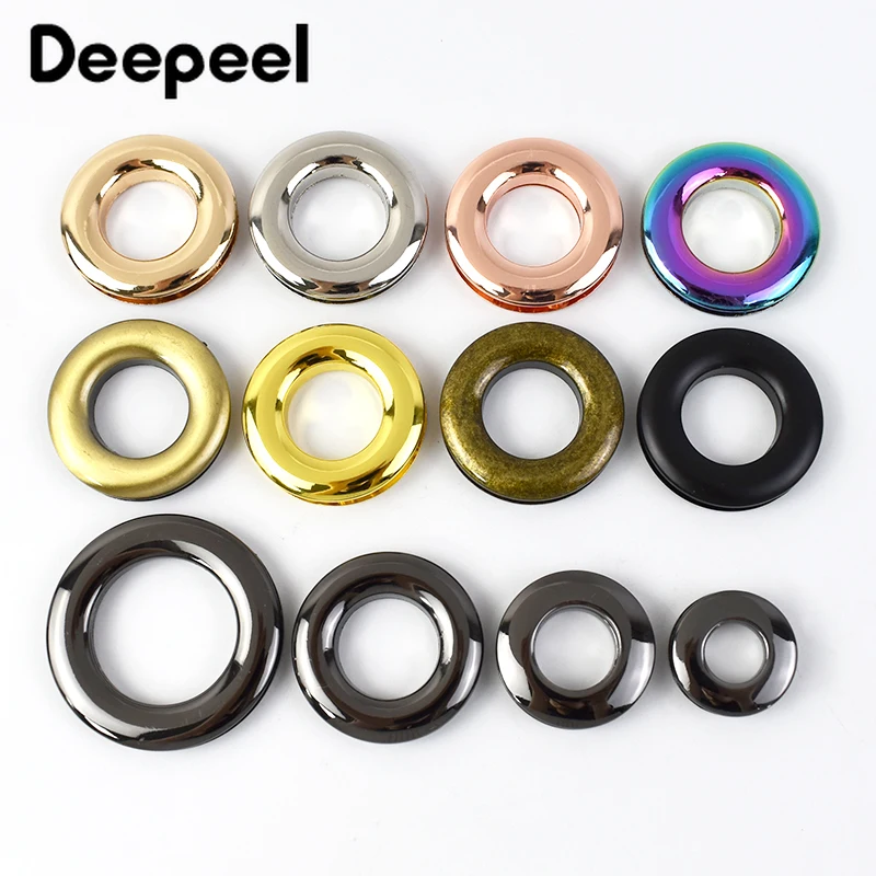 4/10Pcs Deepeel 10-25mm Metal O Ring Eyelet Buckle Screw Grommet Handbag Connect Clasp Bag Strap Belt Craft DIY Bags Accessories