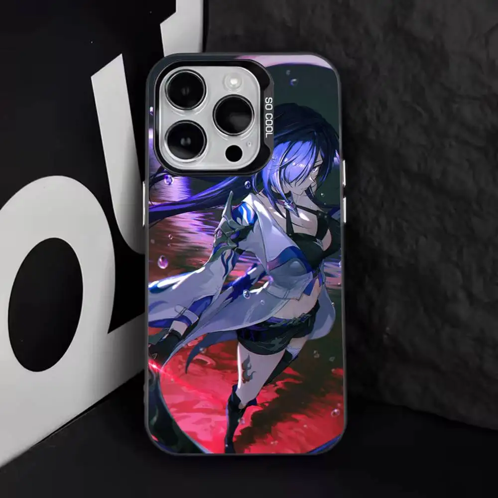 Acheron Honkai Star Rail funda de teléfono para iPhone 17,16,15,14,13,12,11,Pro,Max,Plus,E,Air,Mini cubierta negra de Tpu