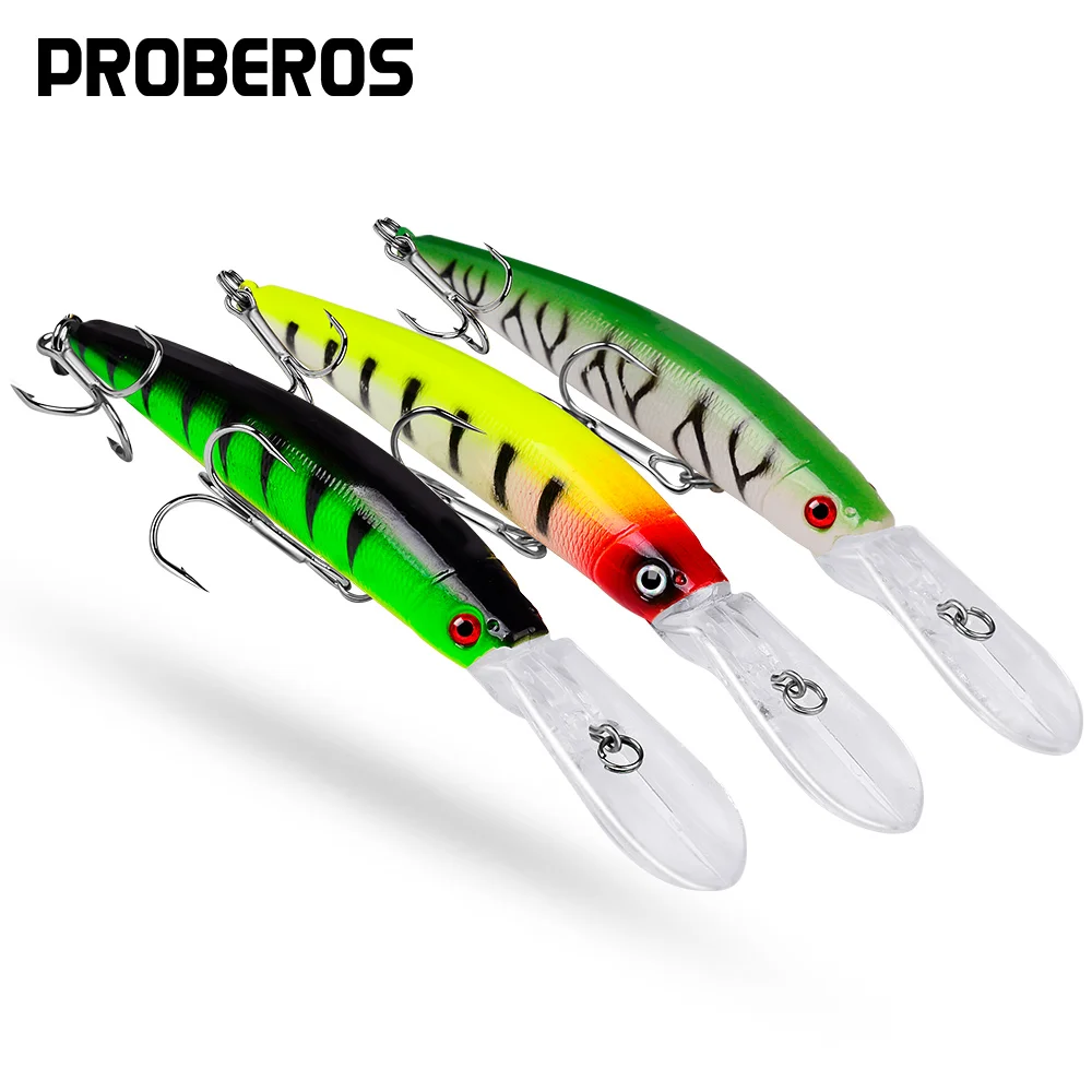 PROBEROS أسماك الطعم الثابت كرنك الطعوم الصيد السحر الاصطناعي Wobblers للتصيد بايك أعلى المياه الكارب صيد السمك سويم #2