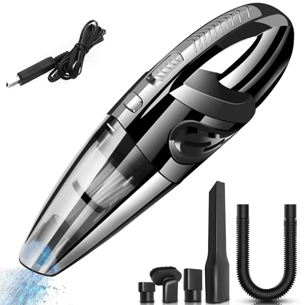 Portable Wireless Vacuum Cleaner, Strong Suction, Fast Charging, Suitable for Cars, Homes, Pet Hair