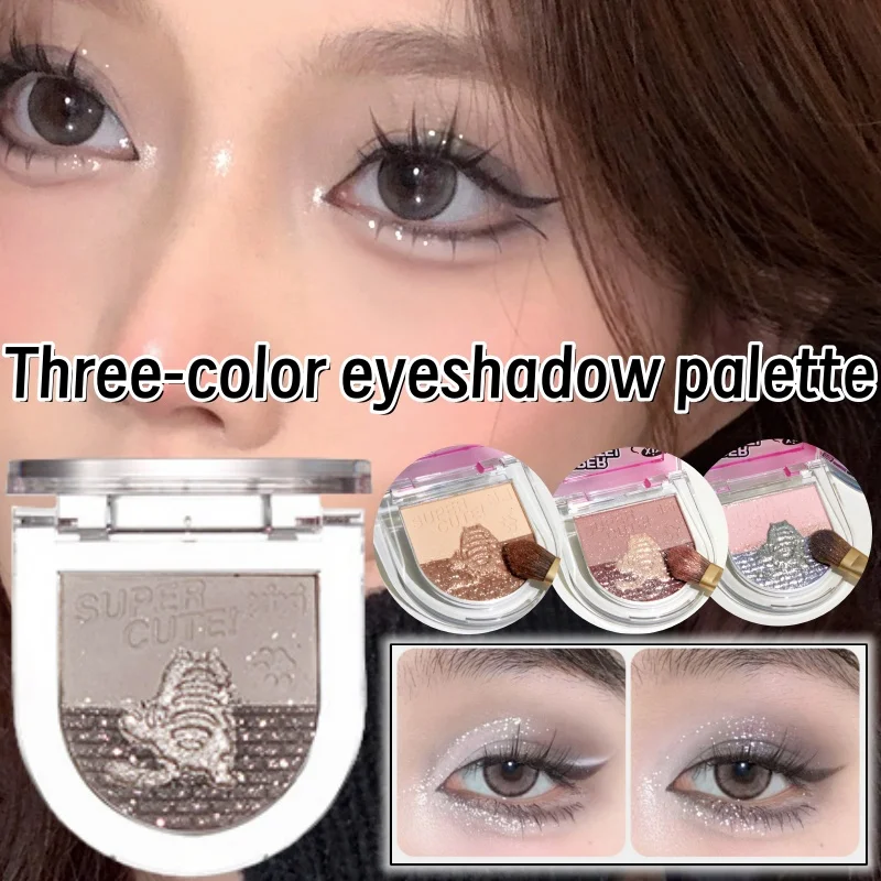 

Xixi Three-color Eye Shadow Palette Matte Pearlescent Diamonds, Essential Cosmetics for Shopping, Dates, Shopping