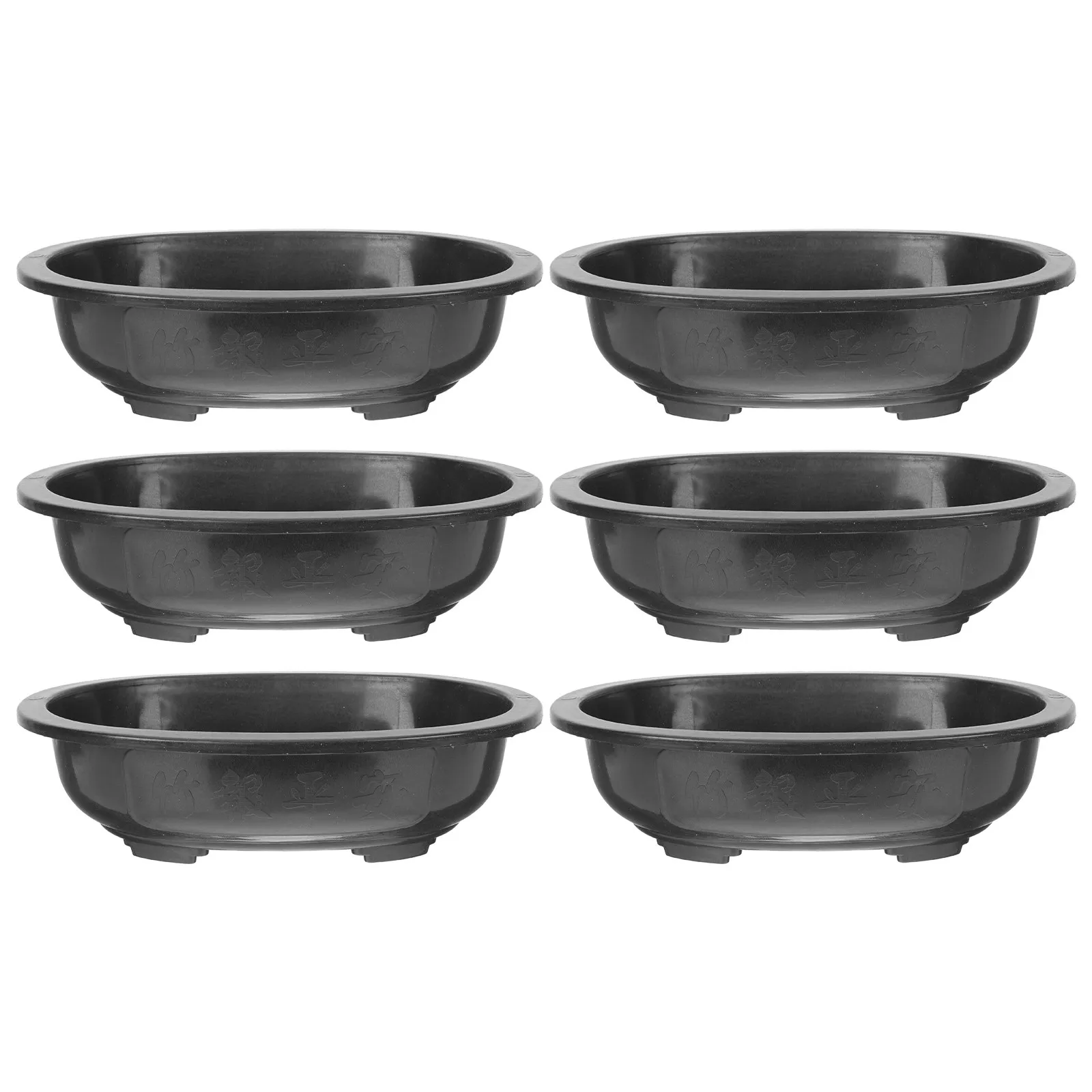 

Набор из 6 пластиковых цветочных горшков с дренажными отверстиями, высококачественные кашпо для садоводства, контейнеры для комнатных суккулентов, большие горшки для бонсай