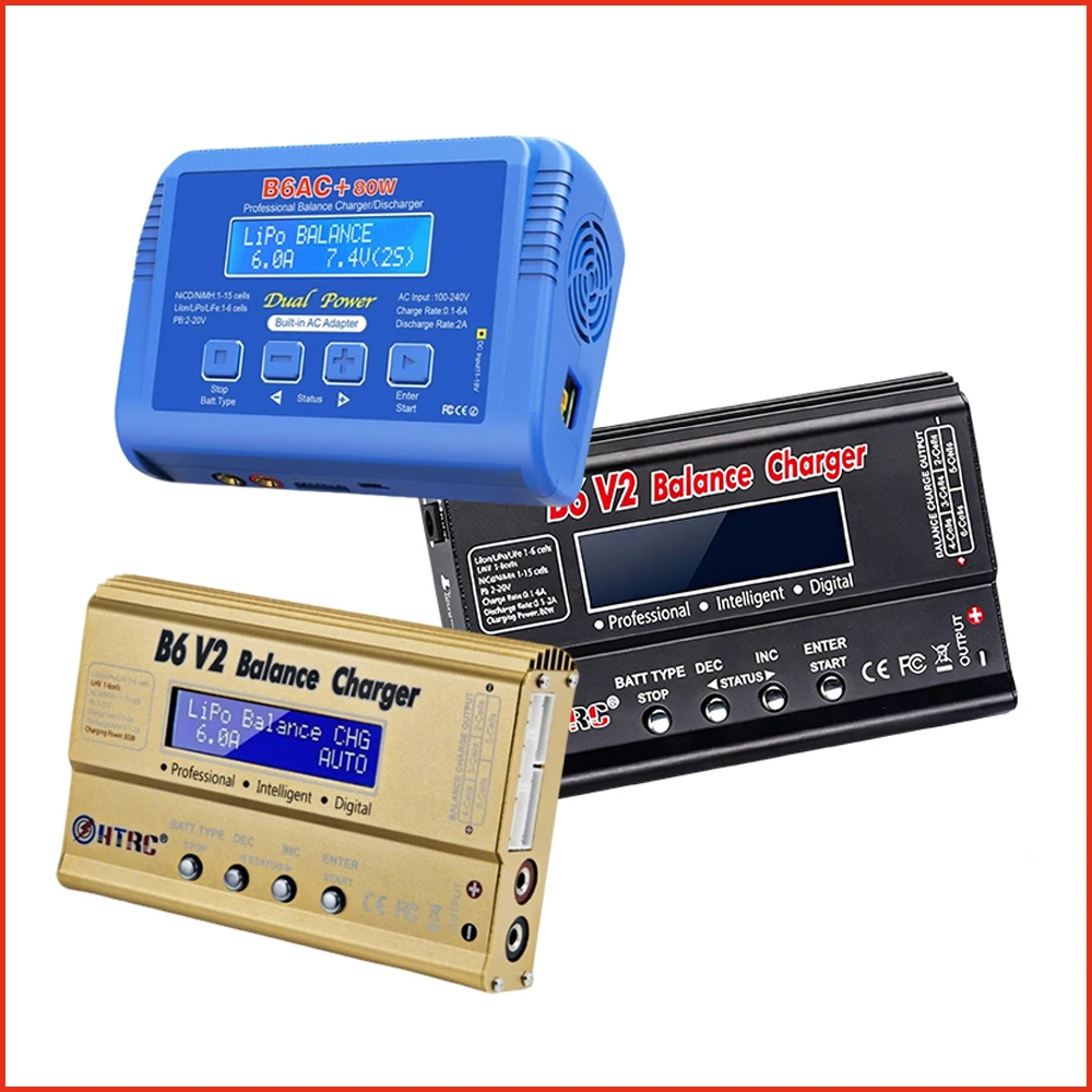 HTRC Imax B6AC/B6V2 B6 V2 80W Professional Digital Battery Charger/Discharger