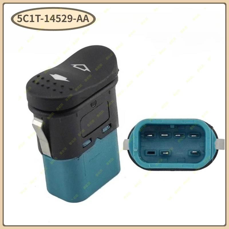 5C1T-14529-AA 1383293 5C1T 14529 AA interruptor de ventanilla eléctrica interruptor de ventanilla eléctrica de un solo botón para Ford TRANSIT MK7 2006-2014