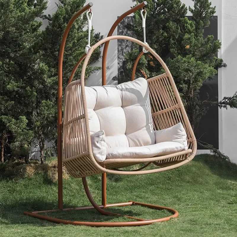 Modern Garden Patio Swings Sex For Room Metal Hammocks Patio Swings Hanging Rocking Chair Outdoor Furniture Balançoires LLPS