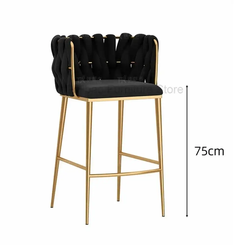 

Minimalist Kitchen Bar Stools Aesthetic Balcony Luxury Outdoor Ergonomic Counter Barstools Nordic Office Cadeira Salon Furniture