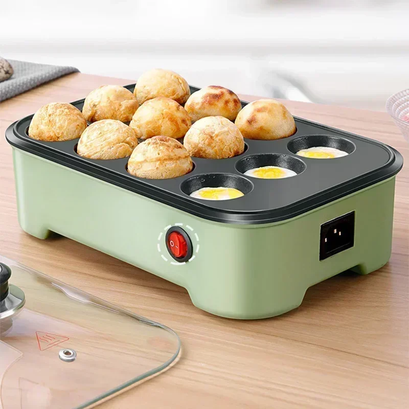 Octopus Ball Maker Takoyaki Baking Pan Electric Taiyaki Machine Sausage Hotdog Eggs Omelette Grill Japanese Fish-Shape Cake Oven