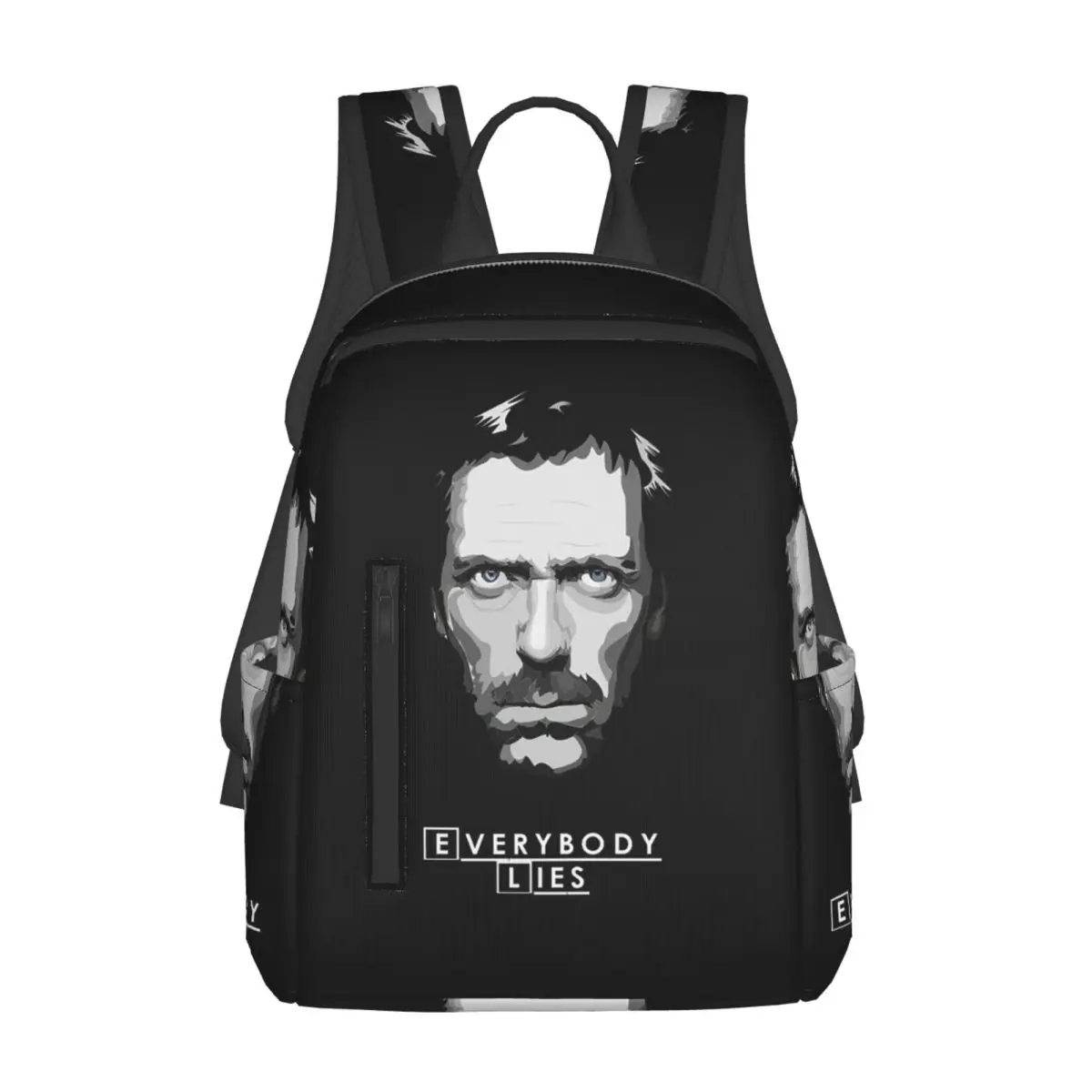 

House MD Everybody Lies Backpack Daypack Large Capacity Children BookBag School Bag Shoulder Bags for Men Women