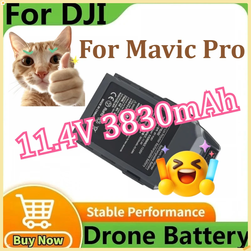 

Battery For DJI Mavic Pro Intelligence Flight Battery Flight Time 26 Minutes Drone Accessories New Stock 11.4V 3830mAh