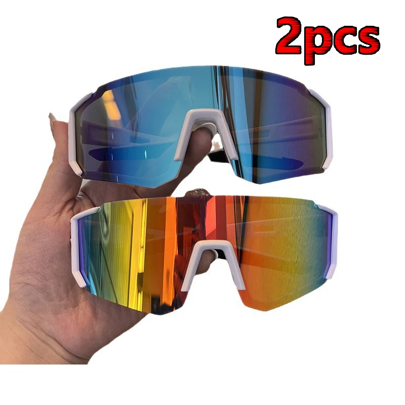 1/2 stücke Radfahren Sonnenbrille Frauen UV400 Sanddicht Augenschutz Sonnenbrille Outdoor Sport Goggle Schutz Anti Strahlung Objektiv