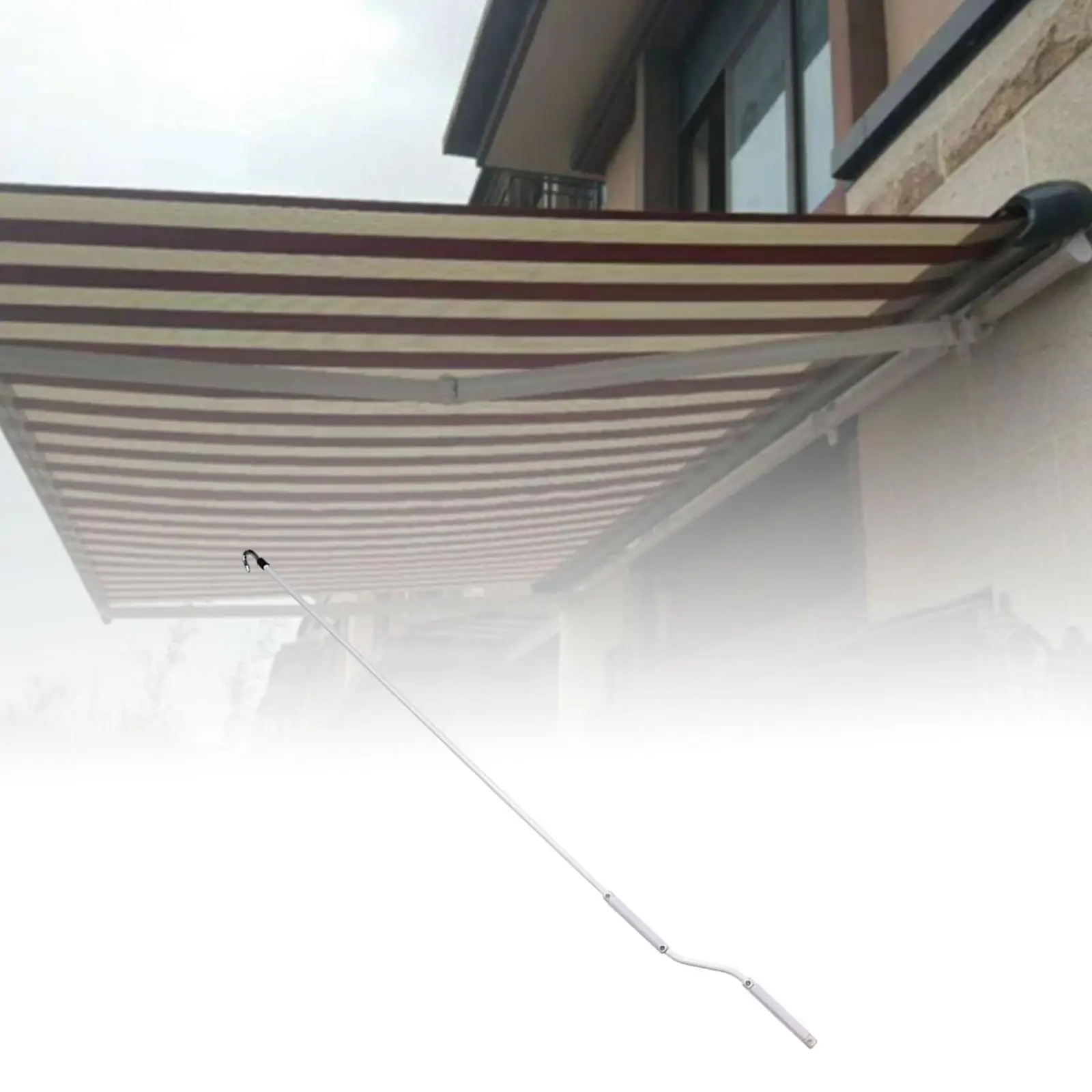 Accessorio per tendalino con manovella per tendalino per camper Parti per tendalino stabili e facili da usare Asta di trazione per tendalino per camper per tetto, appartamento, balcone, patio