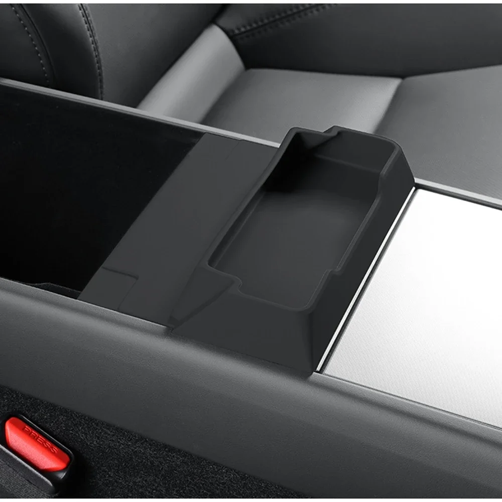 Für Tesla Model 3 Y Juniper 2025 2026 Mittelkonsole Armlehnen-Aufbewahrungsbox Brillenhalter Ablage Organizer Innenraum-Zubehör – Detail 7