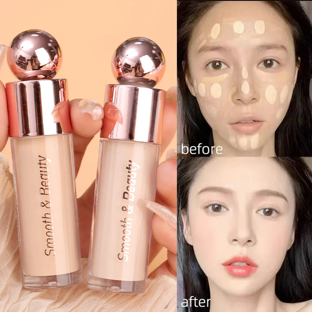 5 Colors Liquid Concealer Waterproof Moisturizing Contouring Concealer Lasting Cover Acne Dark Circles Foundation Korean Makeup