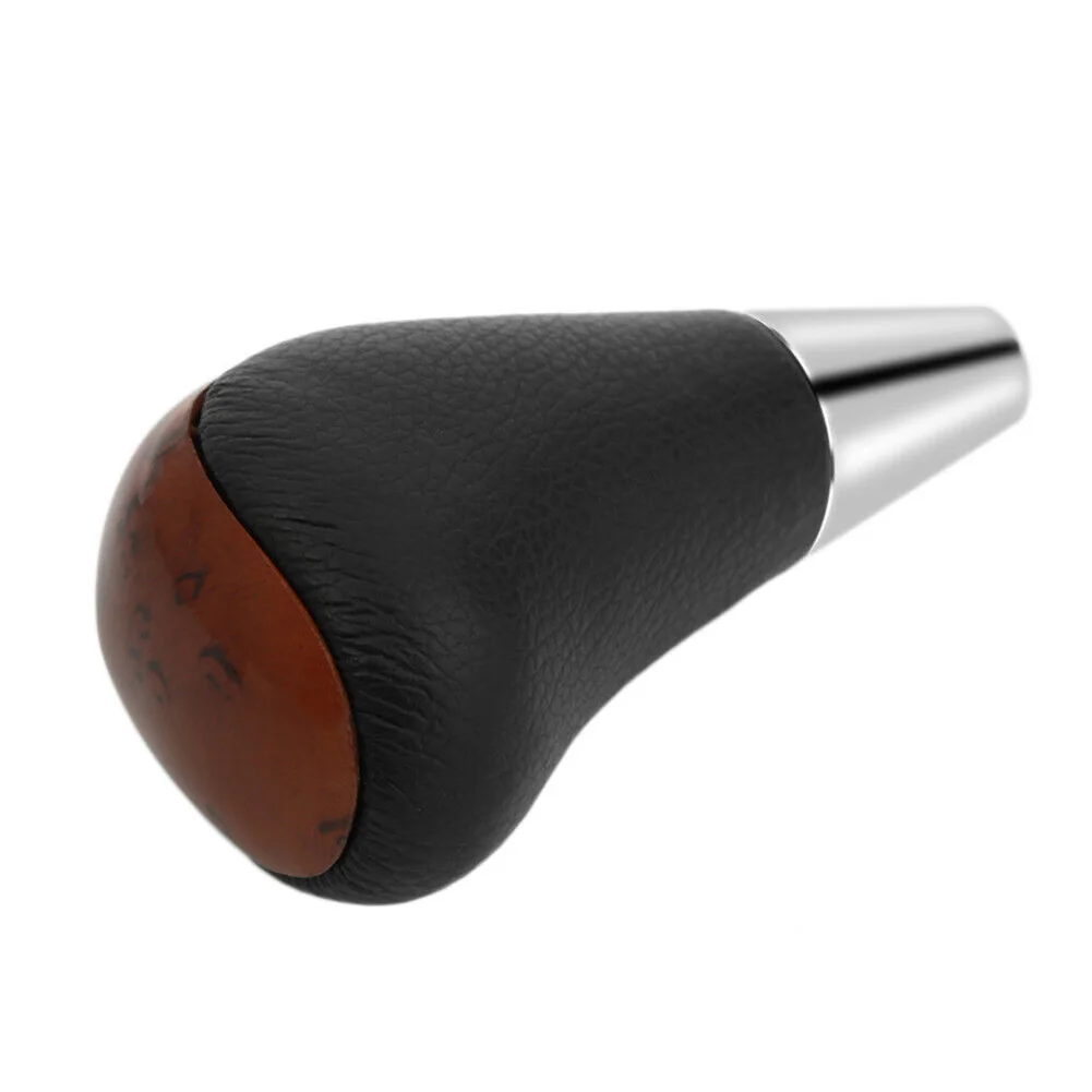 

Walnut Wood Gear Shift Knob Shifter Front Position Automatic Replacement for Lexus GS300 GS350 GS400 with PU Leather
