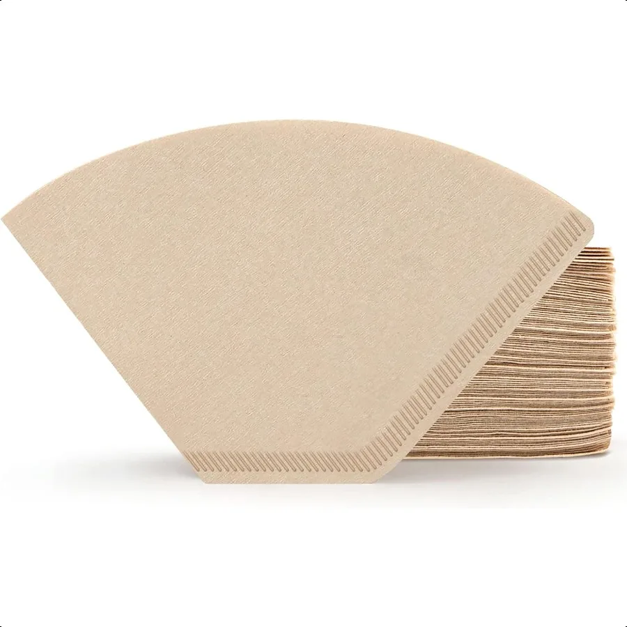 

1 кофейный фильтр, конус, упаковка 200, размер 12 чашек, натуральный неотбеленный коричневый бумажный фильтр, корзина для наливания, бумага, капельница f