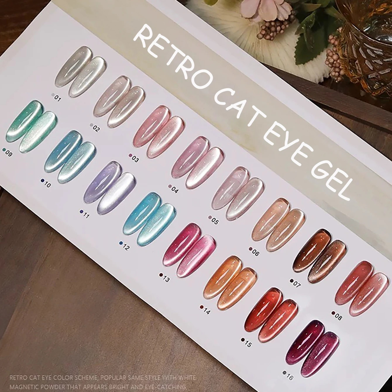 1-16 個 WS 新しい超高輝度レトロピンクキャットアイジェルネイルポリッシュアイス透明美白ネイルアートネイル用品クリスマスネイル