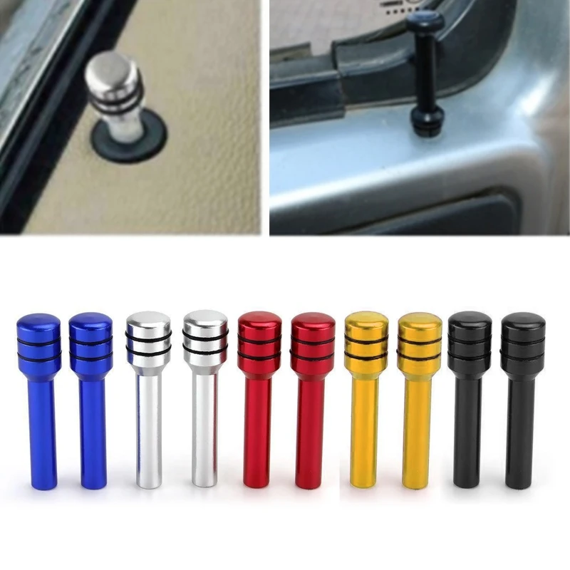 2pcs Universal Car Alloy Door Lock Pins Lock Pin Screw Knob for Polo Golf 3 MK2 MK4 MK5 MK6 B6 B5 B7