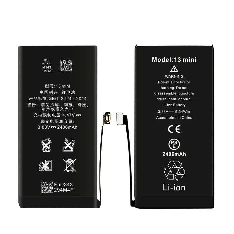 A2660  Battery For iPhone 13 mini   Mobile Phone New Replacement Lithium Polymer Battery