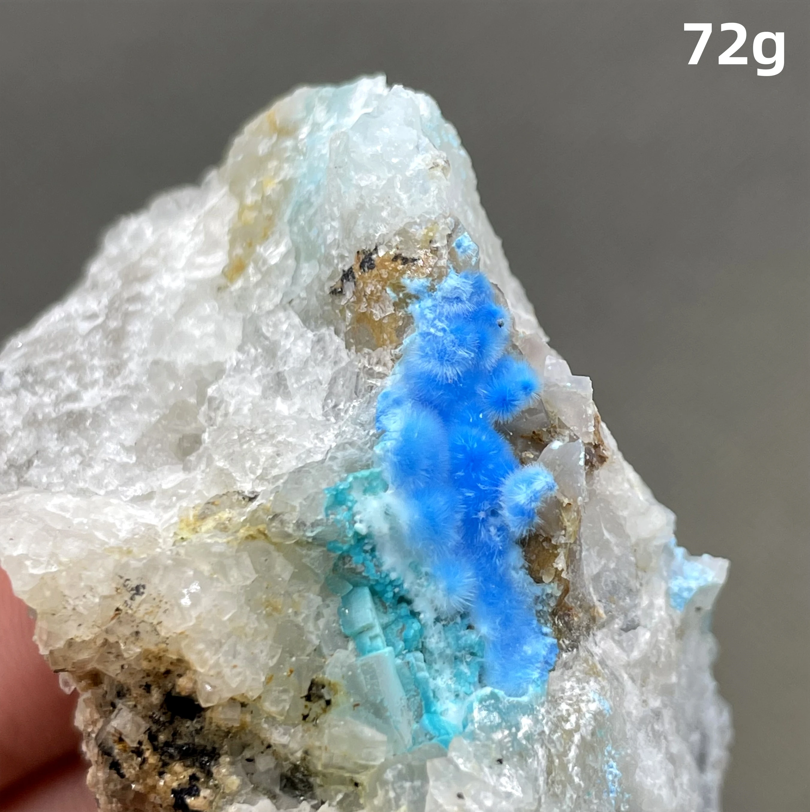 BEST! 100% Natural Cyanotrichite mineral specimens stones and crystals healing crystals from China