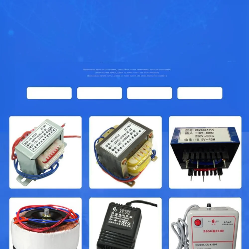 Single Phase Power Transformer EI Core Linear Adapter Industrial Electronic Equipment Voltage Conversion Stabilizer Board