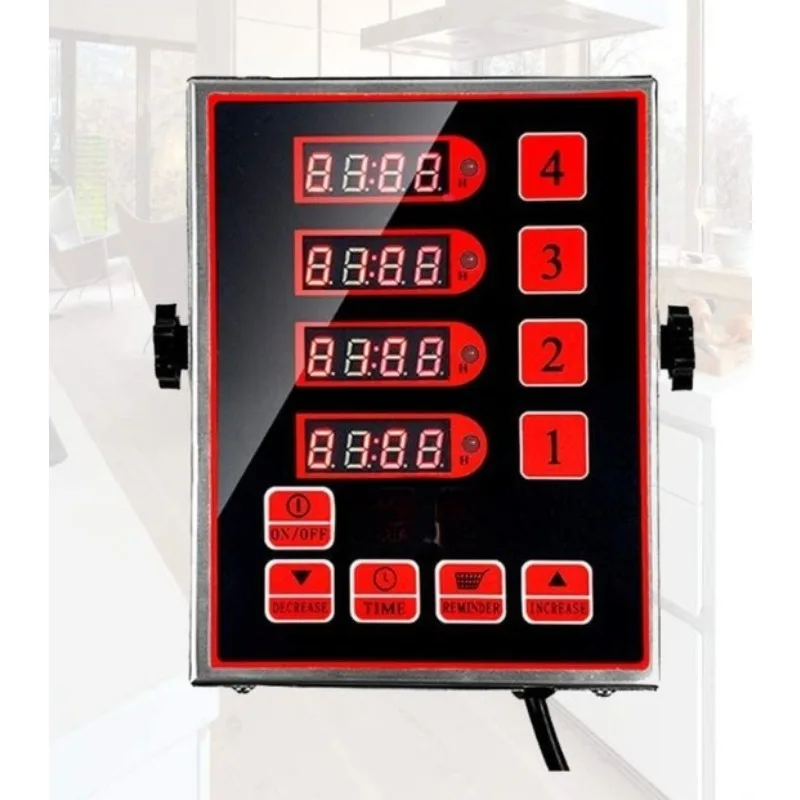 

Commercial kitchen 4-channel timer, baking western restaurant timer