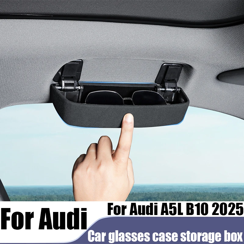 

Для Audi A5L B10 2025 ABS автомобильный чехол для очков, держатель для модификации салона автомобиля, ящик для хранения, аксессуары для модификации автомобиля