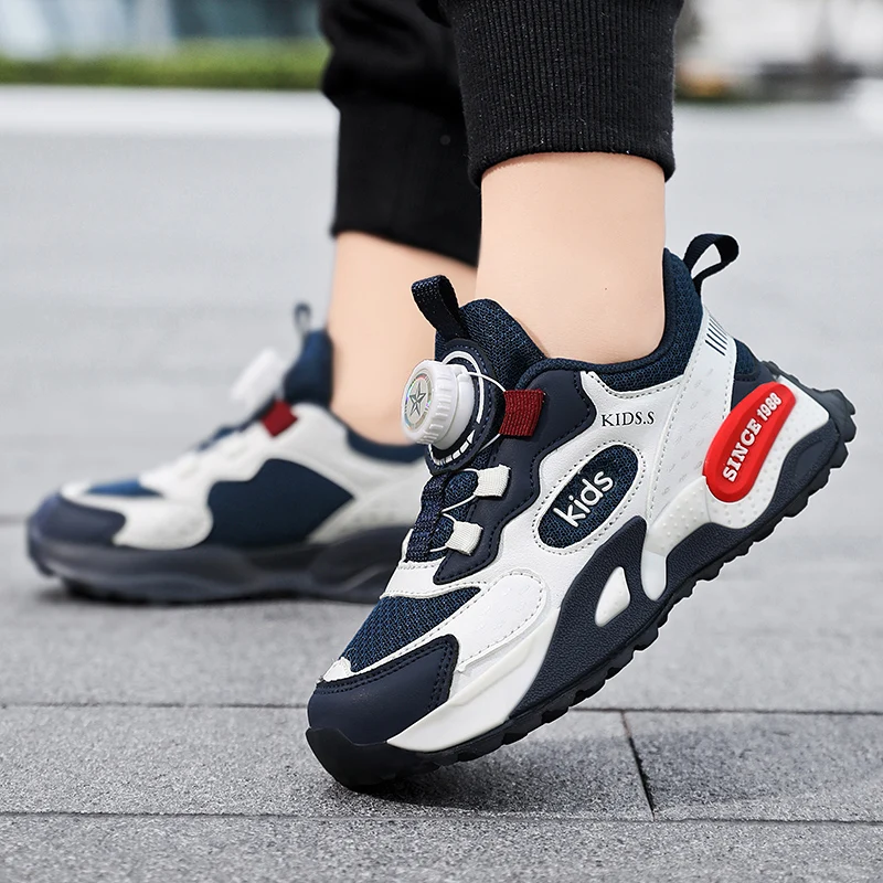 

Осенняя детская обувь для мальчиков Origin Shoes 2025 Модные милые дышащие роскошные детские школьные спортивные теннисные кроссовки для мальчиков от 4 до 12 лет