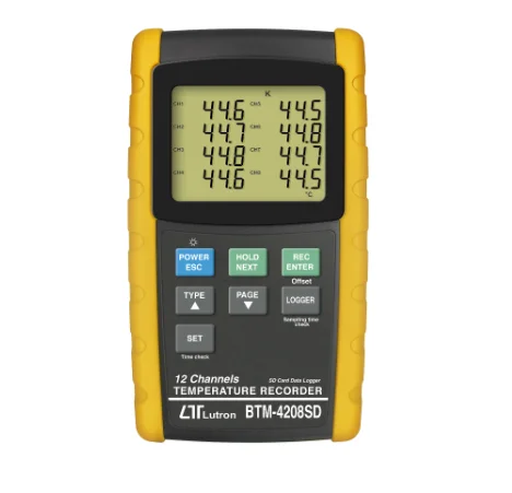 

Xtester- BTM-4208SD 12 Channels Temp. RECORDER