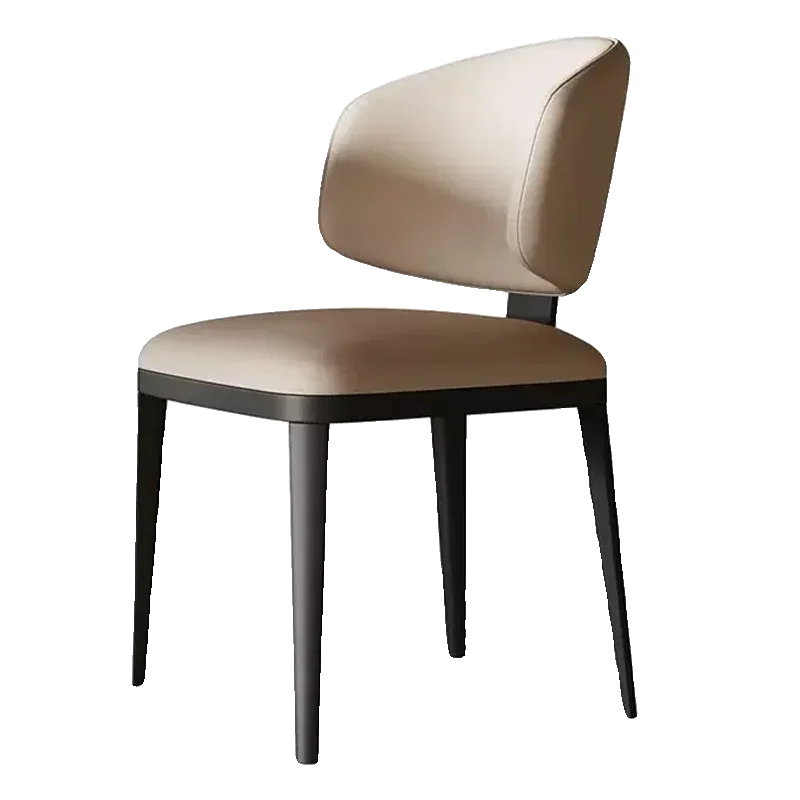 Italian Minimalist Dining Chairs Nordic Modern Luxury Leather Dining Chairs Trendy Vintage Sillas Para Sala De Estar Furniture