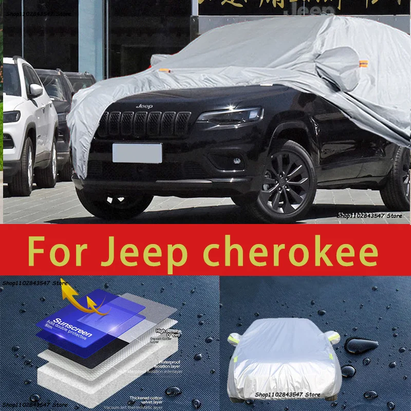 

For Jeep cherokee Car protective cover, sun protection, cooling protection, car clothing, car paint protection auto