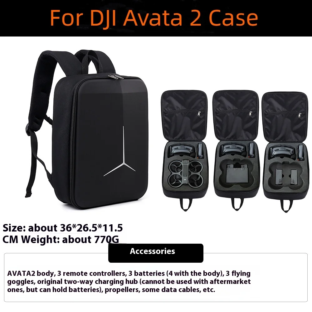 For DJI Avata 2 Organizer, a waterproof backpack and immersive drone organizer