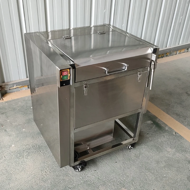 2025New Commercial 200 Capacity Vegetable Fruit Washing Peeling With Brusher Cleaning Potato Machine Stainless Steel 304