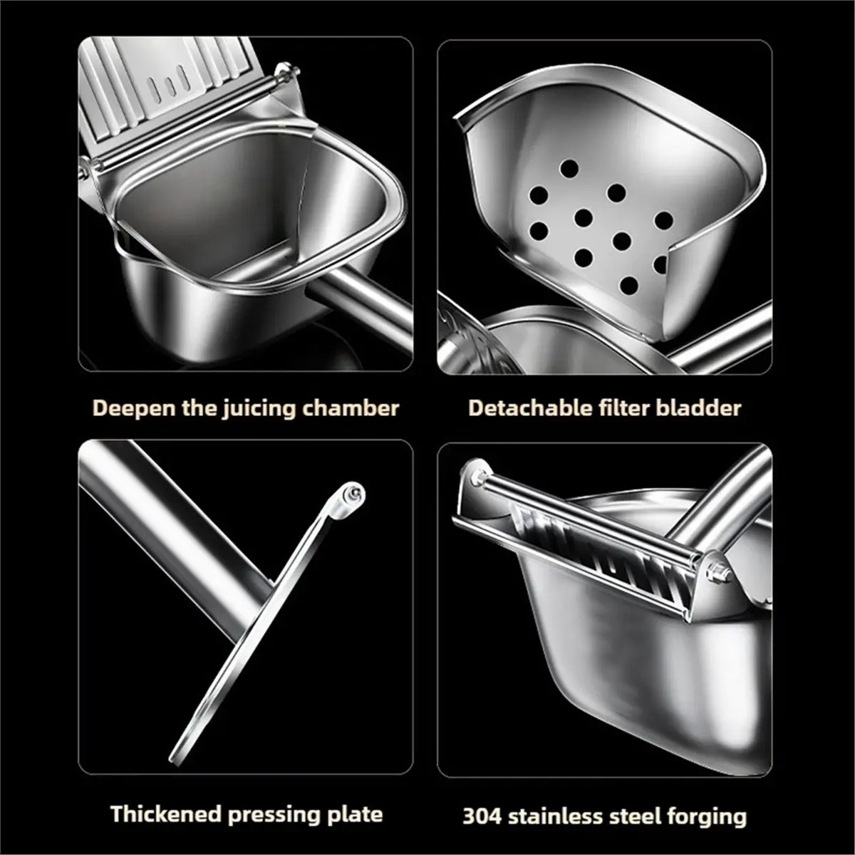 

(A61K) Портативная ручная соковыжималка, разборная, для лимонов, летних фруктов и овощей, для кемпинга, для приготовления сока