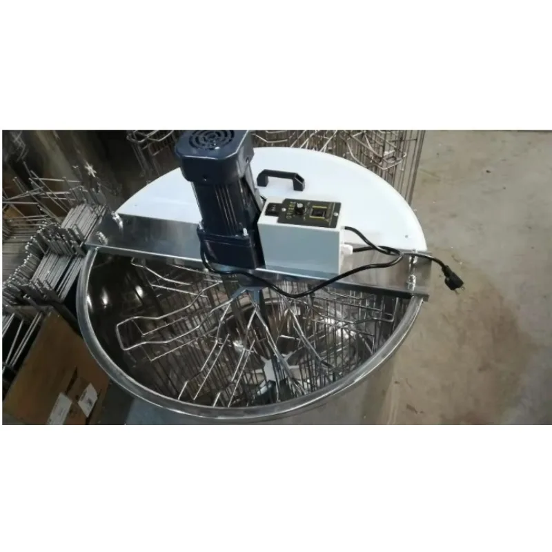 Novo extrator de mel elétrico de aço inoxidável para abelha fazenda 1 ano de garantia motor vertical 8 quadros extrator de mel
