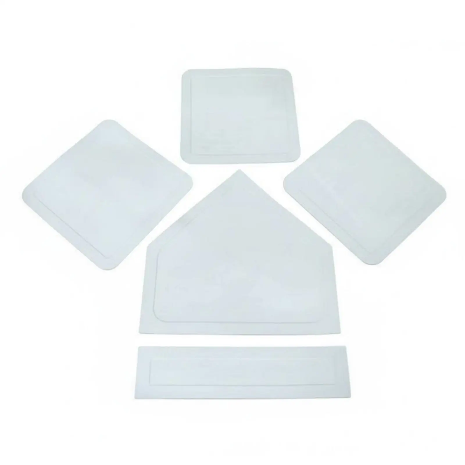 Durable Rubber Baseball Base Square Field Marker Complete Athletic Set for Coaches Portable Use