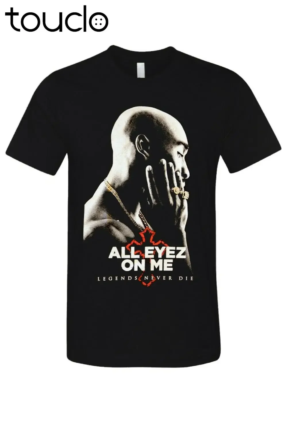 Vintage 2Pac All Eyes On Me Urban Hip Hop Legend Graphic T-Shirt New Black unisex
